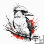 Tattoo sketch kookaburra, artistic tattoo ske… – tattoo sketch (№1760275165_0, 12.10.2025 13:19) — tattoovalue.net