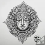 Tattoo sketch inca sun god, artistic tattoo s… – tattoo sketch (№1760277351_0, 12.10.2025 13:55) — tattoovalue.net