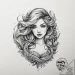 Tattoo sketch mermaid tattoo, tattoo sketch d… – tattoo sketch (№1760281257_0, 12.10.2025 15:00) — tattoovalue.net