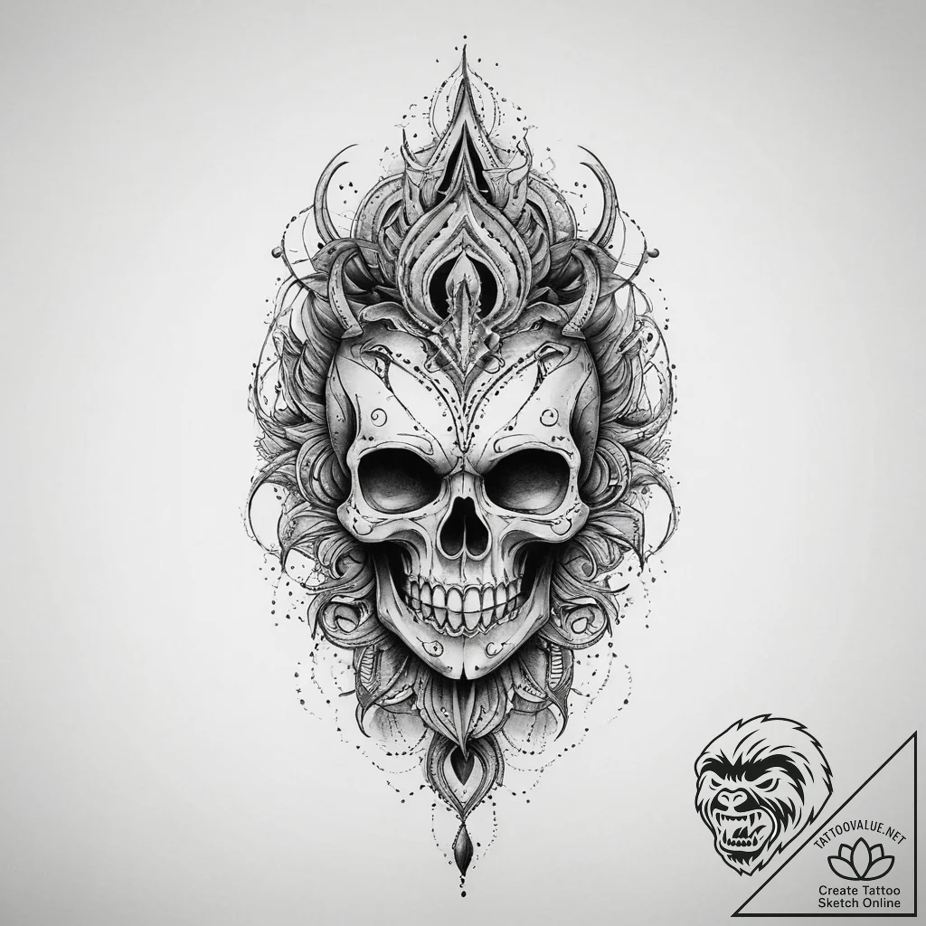 Tattoo sketch thread, tattoo line art, blackw... - tattoo sketch (№1760281906_0, 12.10.2025 15:11) — tattoovalue.net