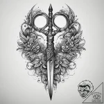 Tattoo sketch magical scissors, tattoo sketch… – tattoo sketch (№1760283207_0, 12.10.2025 15:33) — tattoovalue.net