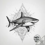 Tattoo sketch great white shark, tattoo line… – tattoo sketch (№1760283643_0, 12.10.2025 15:40) — tattoovalue.net