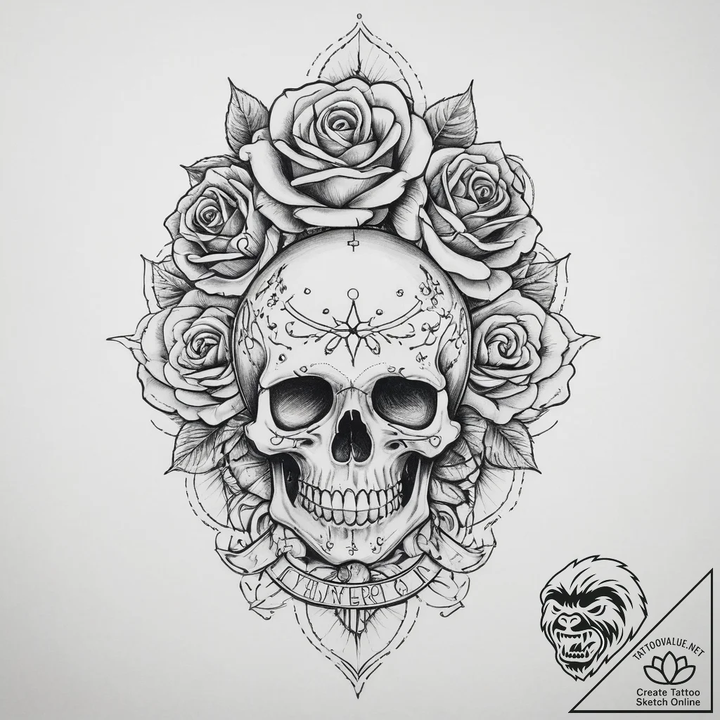 Tattoo sketch mystical character, tattoo sket... - tattoo sketch (№1760283860_0, 12.10.2025 15:44) — tattoovalue.net