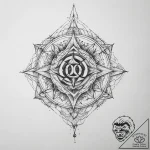Tattoo sketch geometric word, artistic tattoo… – tattoo sketch (№1760284726_0, 12.10.2025 15:58) — tattoovalue.net