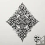 Tattoo sketch slavic knot with a spiral, conc… – tattoo sketch (№1760284943_0, 12.10.2025 16:02) — tattoovalue.net
