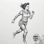 Tattoo sketch running person silhouette, tatt… – tattoo sketch (№1760286477_0, 12.10.2025 16:27) — tattoovalue.net