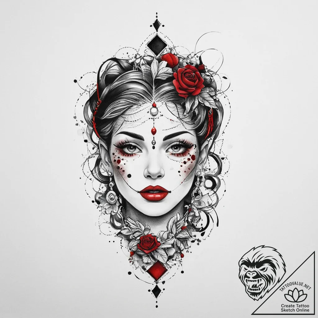 Tattoo sketch pearl string tattoo, tattoo fla... - tattoo sketch (№1760286910_0, 12.10.2025 16:35) — tattoovalue.net