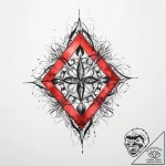 Tattoo sketch geometric symbol, artistic tatt… – tattoo sketch (№1760287129_0, 12.10.2025 16:38) — tattoovalue.net