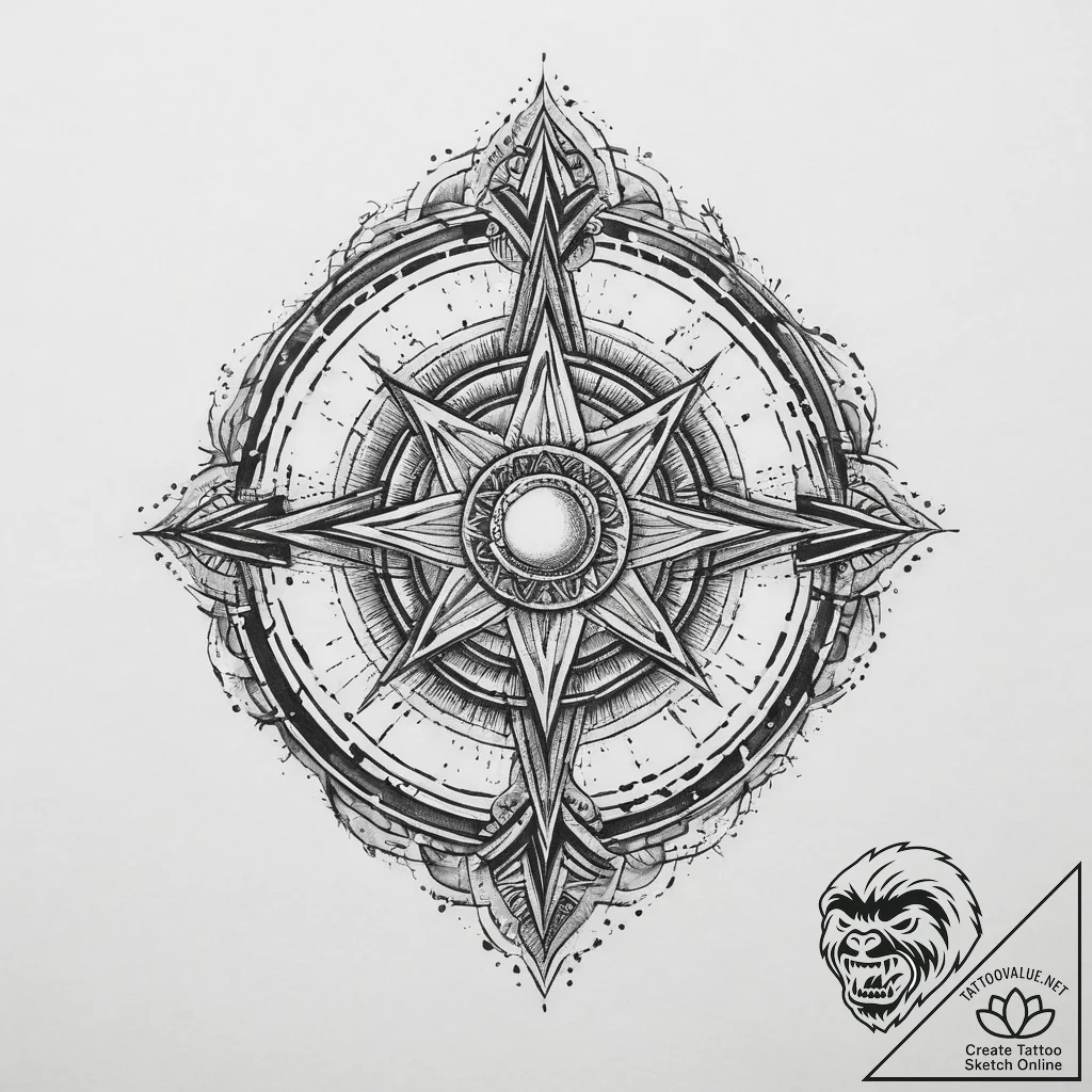 Tattoo sketch cosmic being, tattoo line art,... - tattoo sketch (№1760287357_0, 12.10.2025 16:42) — tattoovalue.net