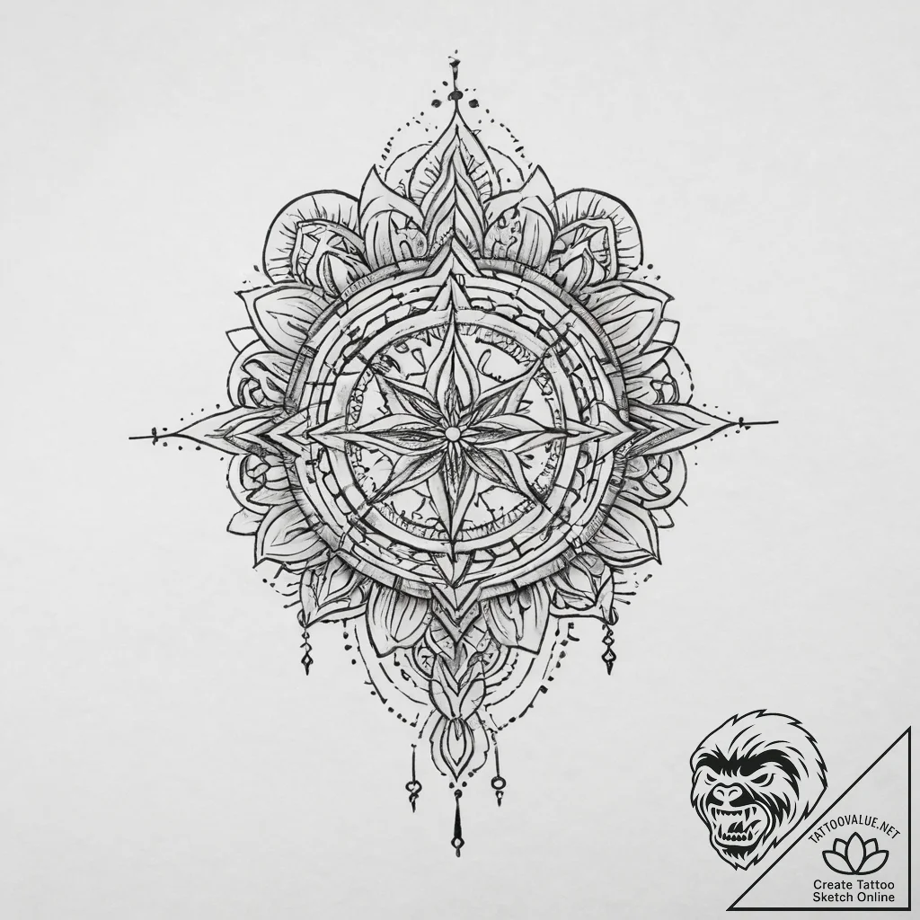Tattoo sketch spiritual soil, tattoo flash sh... - tattoo sketch (№1760292007_0, 12.10.2025 18:00) — tattoovalue.net