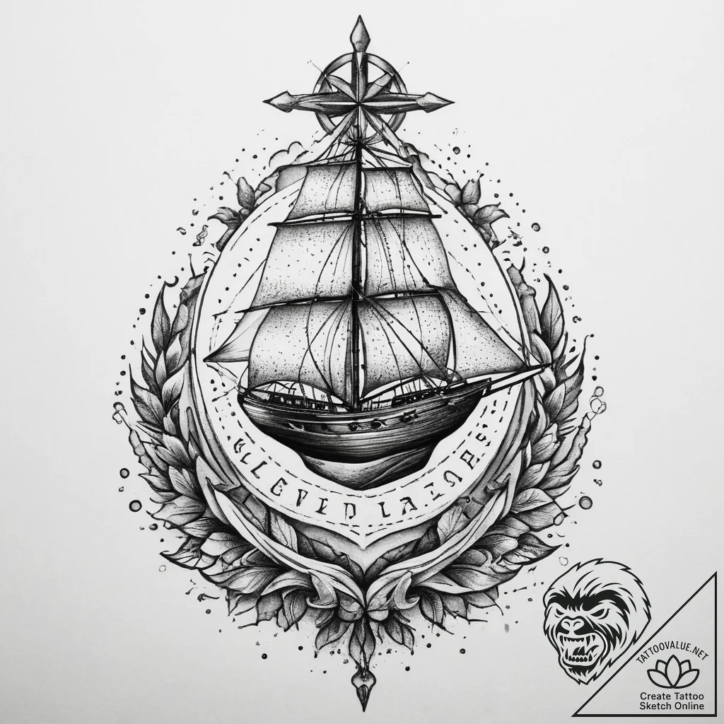 Tattoo sketch alpha, concept art for tattoo,... - tattoo sketch (№1760294193_0, 12.10.2025 18:36) — tattoovalue.net