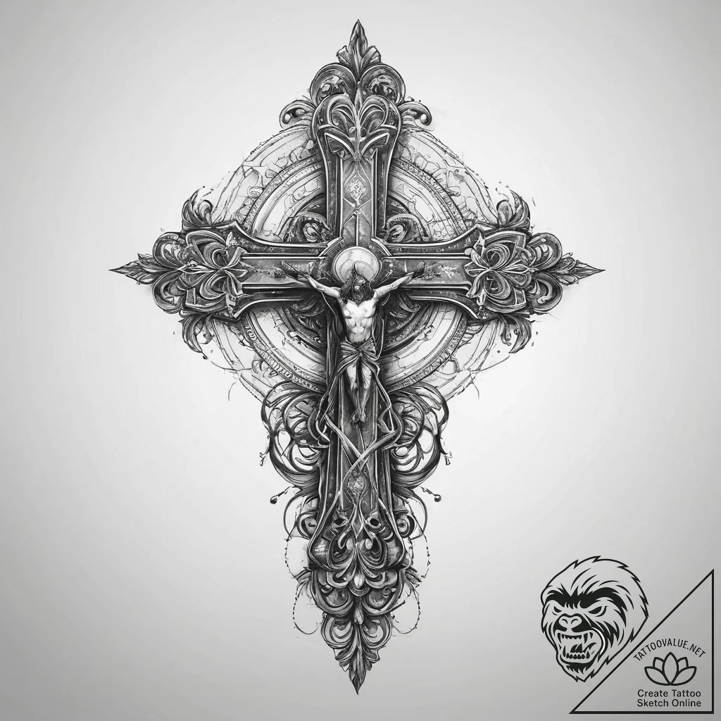 Tattoo sketch painting a canvas, concept art... - tattoo sketch (№1760295727_0, 12.10.2025 19:02) — tattoovalue.net