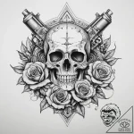 Tattoo sketch узор в виде пистолета, artistic… – tattoo sketch (№1760295944_0, 12.10.2025 19:05) — tattoovalue.net