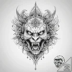 Tattoo sketch expression, ink illustration fo… – tattoo sketch (№1760296159_0, 12.10.2025 19:09) — tattoovalue.net
