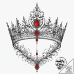 Tattoo sketch tiara tattoo, artistic tattoo s… – tattoo sketch (№1760297038_0, 12.10.2025 19:23) — tattoovalue.net