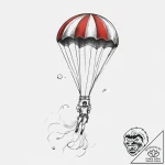 Tattoo sketch parasailing a person with a sai… – tattoo sketch (№1760297253_0, 12.10.2025 19:27) — tattoovalue.net
