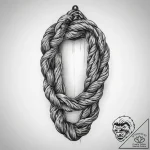 Tattoo sketch rope, ink illustration for tatt… – tattoo sketch (№1760299887_0, 12.10.2025 20:11) — tattoovalue.net