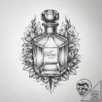 Tattoo sketch perfume tattoo – tattoo sketch (№1760302929_0, 12.10.2025 21:02) — tattoovalue.net