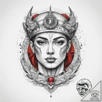 Tattoo sketch cosmic person, artistic tattoo… – tattoo sketch (№1760304020_0, 12.10.2025 21:20) — tattoovalue.net