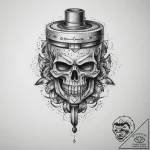 Tattoo sketch engine piston, artistic tattoo… – tattoo sketch (№1760304453_0, 12.10.2025 21:27) — tattoovalue.net