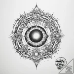Tattoo sketch cosmic dimension – tattoo sketch (№1760306180_0, 12.10.2025 21:56) — tattoovalue.net