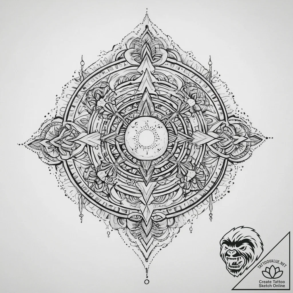 Tattoo sketch cosmic land, tattoo flash sheet... - tattoo sketch (№1760306615_0, 12.10.2025 22:03) — tattoovalue.net