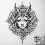 Tattoo sketch mystical past – tattoo sketch (№1760307048_0, 12.10.2025 22:10) — tattoovalue.net