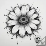Tattoo sketch daisy, artistic tattoo sketch,… – tattoo sketch (№1760308361_0, 12.10.2025 22:32) — tattoovalue.net