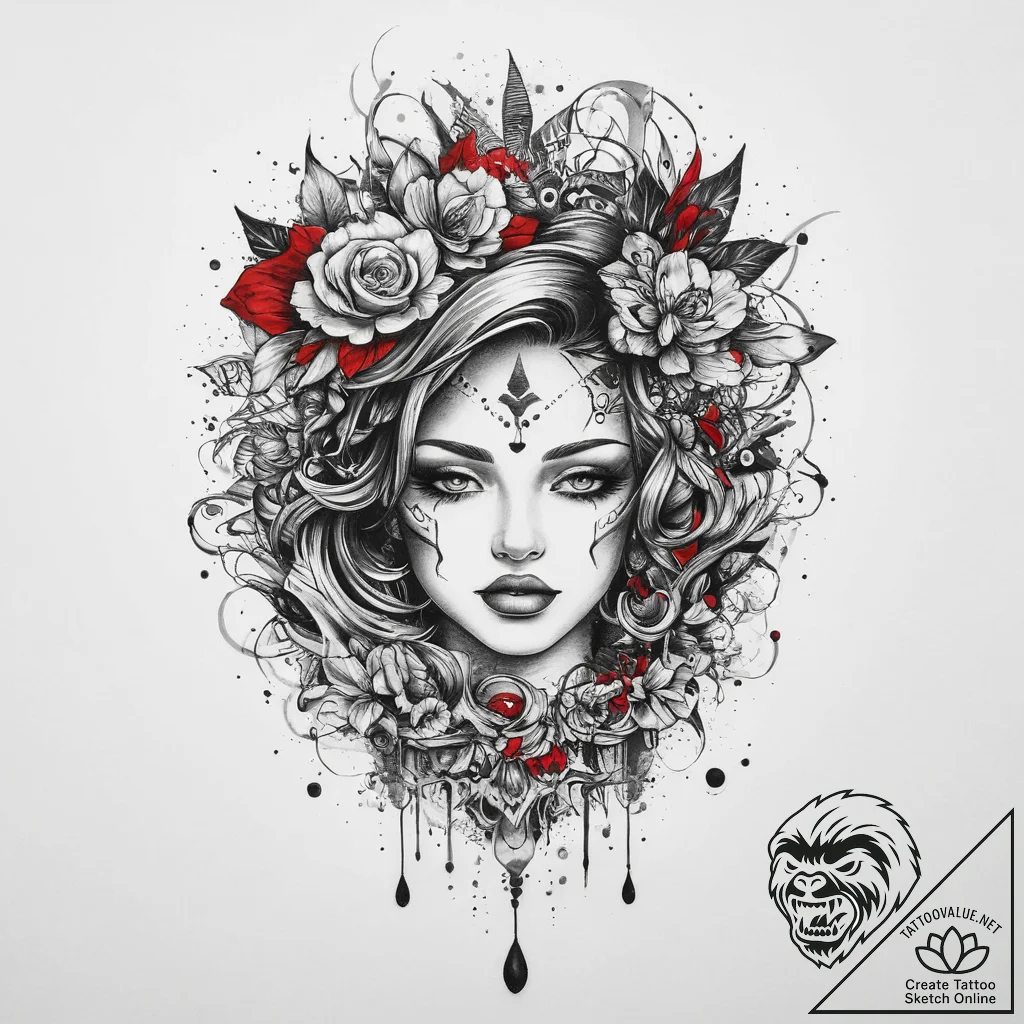 Tattoo sketch quest, concept art for tattoo,... - tattoo sketch (№1760309878_0, 12.10.2025 22:57) — tattoovalue.net