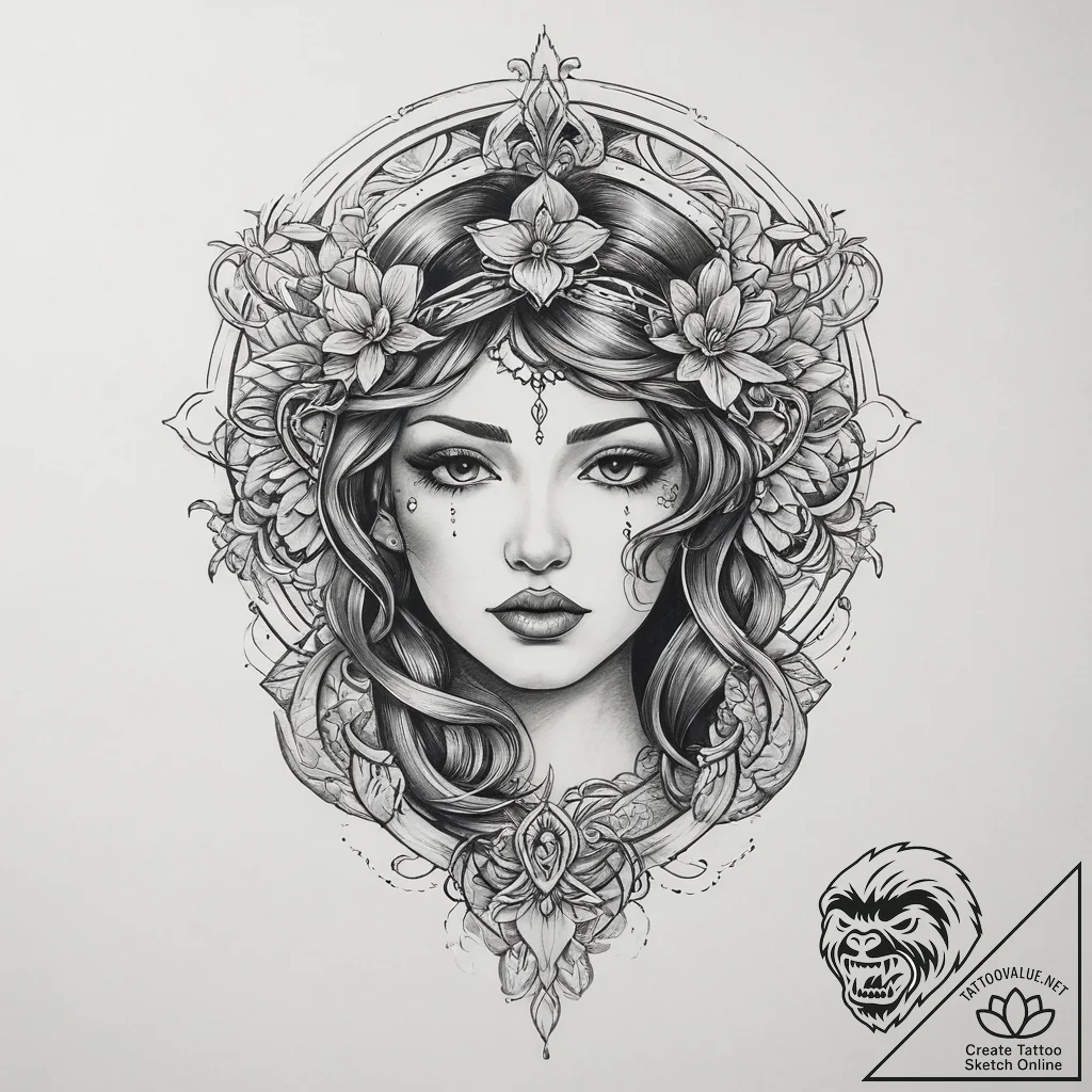 Tattoo sketch empathy, tattoo drawing outline... - tattoo sketch (№1760311397_0, 12.10.2025 23:23) — tattoovalue.net