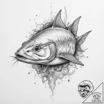 Tattoo sketch channel catfish – tattoo sketch (№1760311828_0, 12.10.2025 23:30) — tattoovalue.net