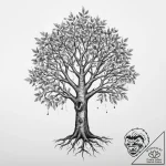 Tattoo sketch узор в виде дерева, artistic ta… – tattoo sketch (№1760314225_0, 13.10.2025 00:10) — tattoovalue.net