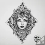 Tattoo sketch spirit, tattoo drawing outline,… – tattoo sketch (№1760314876_0, 13.10.2025 00:21) — tattoovalue.net