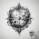Tattoo sketch cosmic sphere, tattoo flash she… – tattoo sketch (№1760315742_0, 13.10.2025 00:35) — tattoovalue.net