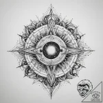 Tattoo sketch cosmic dimension, artistic tatt… – tattoo sketch (№1760316608_0, 13.10.2025 00:50) — tattoovalue.net