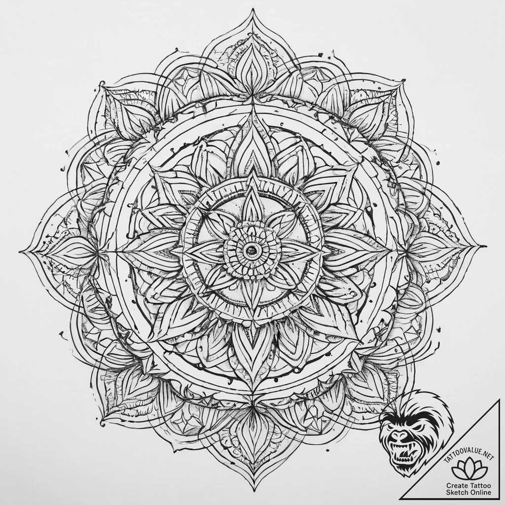 Tattoo sketch soul, ink illustration for tatt... - tattoo sketch (№1760317258_0, 13.10.2025 01:00) — tattoovalue.net