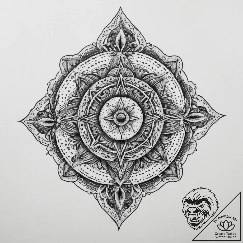 Tattoo sketch inception spinning top, tattoo... - tattoo sketch (№1760317482_0, 13.10.2025 01:04) — tattoovalue.net