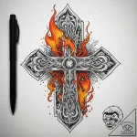 Tattoo sketch fire, tattoo flash sheet design… – tattoo sketch (№1760317921_0, 13.10.2025 01:12) — tattoovalue.net