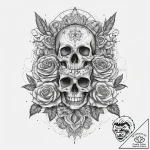 Tattoo sketch cosmic life, tattoo flash sheet… – tattoo sketch (№1760318138_0, 13.10.2025 01:15) — tattoovalue.net