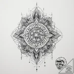 Tattoo sketch cosmic being, tattoo line art,… – tattoo sketch (№1760319021_0, 13.10.2025 01:30) — tattoovalue.net