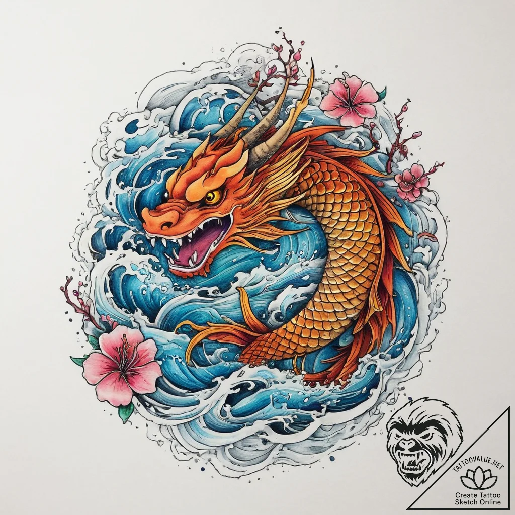 Tattoo sketch cosmic existence, artistic tatt... - tattoo sketch (№1760319672_0, 13.10.2025 01:41) — tattoovalue.net