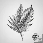 Tattoo sketch palm leaf, artistic tattoo sket… – tattoo sketch (№1760321854_0, 13.10.2025 02:17) — tattoovalue.net