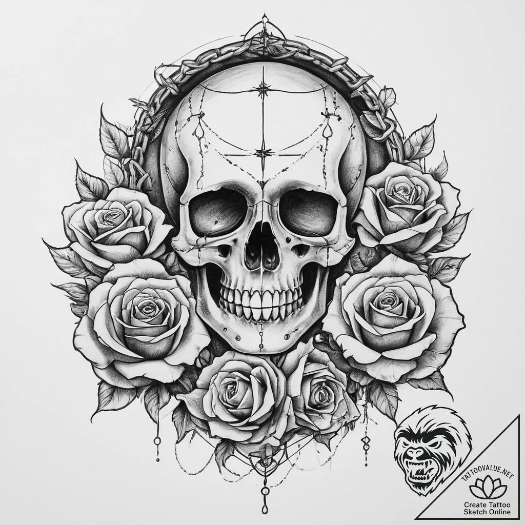 Tattoo sketch hands with a chain, tattoo line... - tattoo sketch (№1760322289_0, 13.10.2025 02:24) — tattoovalue.net