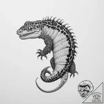 Tattoo sketch gila monster – tattoo sketch (№1760324487_0, 13.10.2025 03:01) — tattoovalue.net