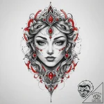 Tattoo sketch blessed representation, artisti… – tattoo sketch (№1760324708_0, 13.10.2025 03:05) — tattoovalue.net