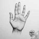 Tattoo sketch hands with a letter, tattoo lin… – tattoo sketch (№1760325801_0, 13.10.2025 03:23) — tattoovalue.net