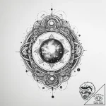 Tattoo sketch cosmic universe – tattoo sketch (№1760327107_0, 13.10.2025 03:45) — tattoovalue.net