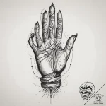 Tattoo sketch hands with a pen, tattoo line a… – tattoo sketch (№1760327323_0, 13.10.2025 03:48) — tattoovalue.net