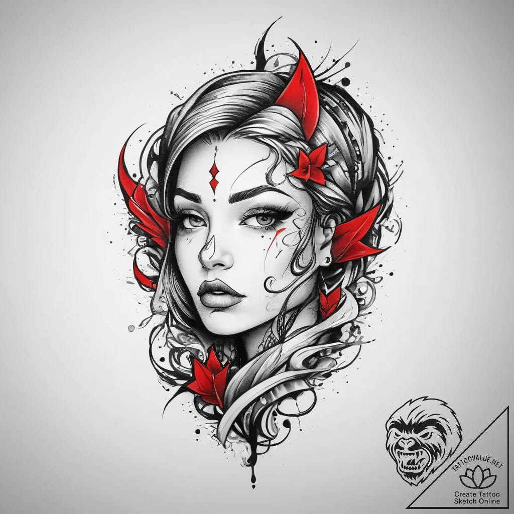 Tattoo sketch ash, tattoo flash sheet design,... - tattoo sketch (№1760328409_0, 13.10.2025 04:06) — tattoovalue.net