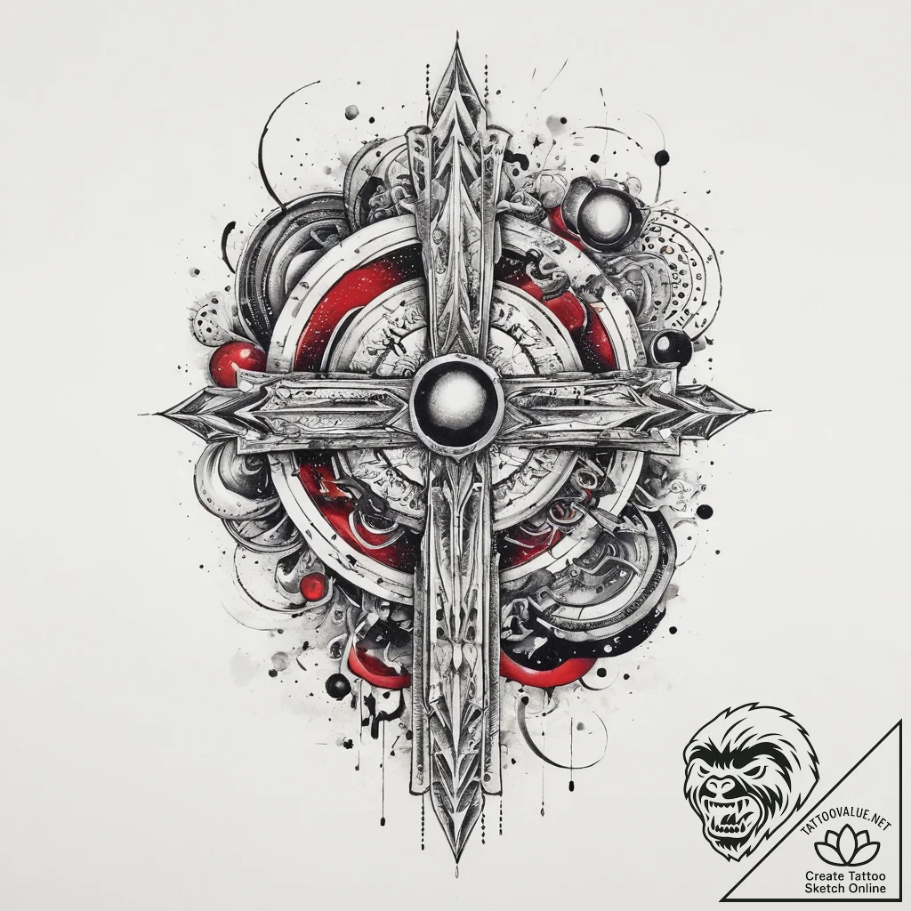 Tattoo sketch cosmic essence, tattoo sketch d... - tattoo sketch (№1760331246_0, 13.10.2025 04:54) — tattoovalue.net